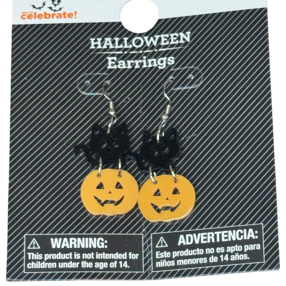 Halloween Festive Earrings 🐈‍⬛🎃